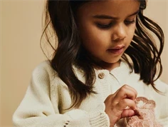 Lil Atelier turtledove strik cardigan